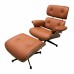 Chaise longue-Reddish brown